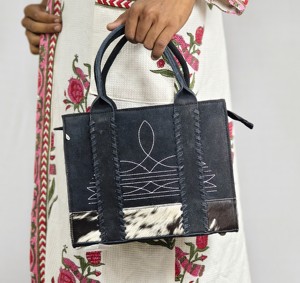 Nouveau Sac Fourre-tout de Luxe Noir en Cuir Véritable pour Femme 2026, avec Compartiment Caché, Sac à Bandoulière Cousu Style Western, Sac à Main en Cuir de Vachette - Product Image 2