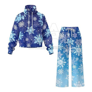 Fabricante OEM de Conjuntos Deportivos Estampados para Mujer, Venta al Por Mayor Directa de Fábrica, Conjunto de Dos Piezas Estampado para Mujer - Product Image 4