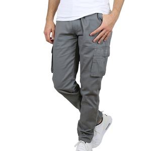 Dernières tendances pantalons cargo pour hommes couleur unie design décontracté logo personnalisé 100% coton bon marché orienté vers l'exportation de haute qualité - Product Image 5