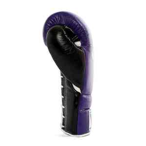 Gants de boxe personnalisés avec logo, en cuir véritable, à lacets, fabrication professionnelle, création de gants de boxe sur mesure pour hommes - Product Image 3