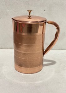Pichet en cuivre fait main, carafe décorative, serveur d'eau, artisanat indien de qualité supérieure - Product Image 3