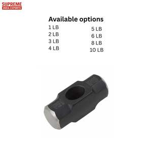 Marteau de luge (peint) Tête de rechange à double face en acier forgé à tête robuste pour la construction de démolition et l'utilisation industrielle - Product Image 3