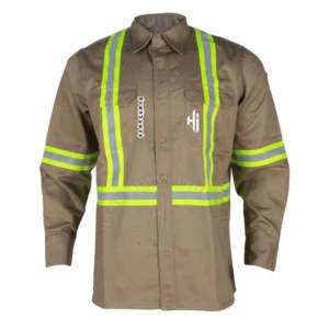 Chemise de travail à manches longues pour soudeur, coupe décontractée, ignifuge, style Western, boutons pression nacrés, CAT 2, en promotion - Product Image 2