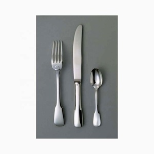 Ensemble d'ustensiles étonnants en acier inoxydable et argent royal avec poignée design design différent Ensemble de couverts de haute qualité - Product Image 2