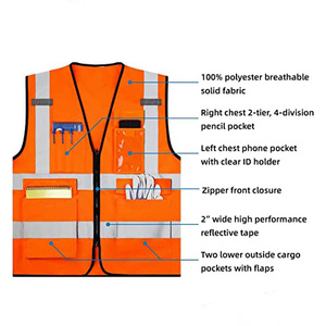 Custom <b>Overall</b> 100 Polyester Workwear Reflective Safety Clothing Hi Vis Long Sleeve Coverall Work Clothes for <b>Men</b> - Product Image 1