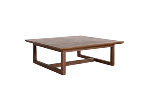 Mesa de Centro Convertible Kanaya Premium, Construcción de Madera de Teca Sólida, Mesa de Salón Cuadrada Minimalista, Moderna para Exteriores - Product Image 6