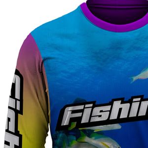 Camisa de Pesca Personalizada para Hombre, UPF 50, Secado Rápido, Transpirable, Manga Larga, Sublimación, Ropa de Pesca para Exteriores, Uniforme de Equipo - Product Image 5