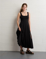 Robe fourreau vintage européenne et américaine en velours noir, coupe ajustée, dos nu, sans manches, froncée, taille haute, col carré, antistatique
