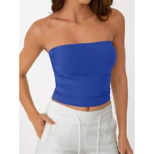 2025 femmes basique dos nu sans manches Bandeau haut court sans bretelles bustiers bustiers pour l'été 2025 mignon sortir body - Product Image 5