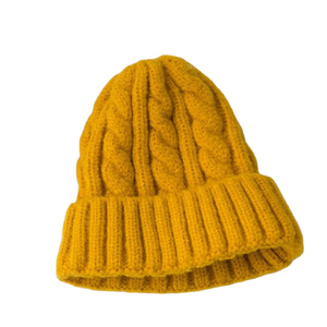Nouveaux bonnets tricotés pour femmes, style bonnet en laine torsadée, bonnet d'automne et d'hiver pour femme, bonnet chaud pour l'hiver - Product Image 6