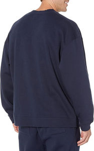 Sweat-shirt à col rond surdimensionné pour homme en grandes tailles, saison automne, motif uni, matière polyester/coton - Product Image 5