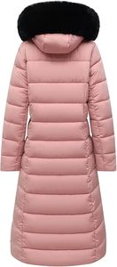 Women's Lightweight <b>Packable</b> Hooded Winter Quilted Puffer <b>Jacket</b> Detachable Sleeves Hat Zipper Closure Waterproof Wool - Product Image 4