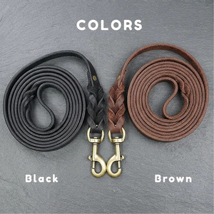 Genuine leather <b>braided</b> pet collar designed for durability comfort and stylish daily wear for dogs for sale in affordable price - Product Image 6