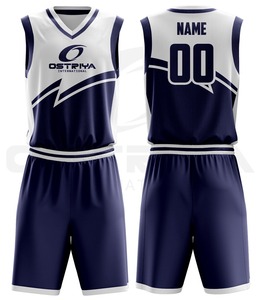 Uniformes de Baloncesto Personalizados Sublimados, Sólidos, Antibacterianos, de Secado Rápido, Transpirables, 100% Poliéster, Pantalones Cortos, Cuello Redondo, Sin Mangas - Product Image 3