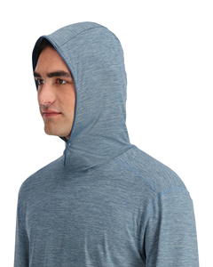 Sweat-shirt à capuche pour homme, coupe classique, couleur unie, tricoté, décontracté, manches longues, vert sarcelle - Product Image 6