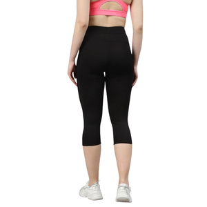 Leggings courts taille haute pour femmes, extensibles, pour yoga, course à pied, gym, entraînement, fitness, vêtements de sport, confortables, à porter au quotidien, légers - Product Image 2