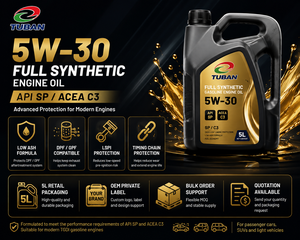 Huile Moteur Entièrement Synthétique 5W-30 5W-40 API SP / ACEA C3 pour Voitures Essence TGDI, Échantillon 4L, OEM Chine - Product Image 4
