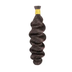 Remy Bulk <b>Wavy</b> Hair Custom Size Natural Human Hair Soft Texture Wholesale Hair for Extensions <b>Wigs</b> Weaving and Salon Use - Product Image 1