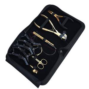 Kit Profesional de Extensiones de Cabello: Herramienta de Micro Anclaje, Alicates de Prensado, Enhebrador de Bucles, Gancho, Clips de Seccionamiento y Anillos - Product Image 1