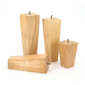 Custom Solid Wood Square <b>Sofa</b> Legs Heavy Duty Furniture Legs for Couch <b>Bed</b> Cabinet Table OEM Solid Wood Square Furniture Legs - Product Image 3