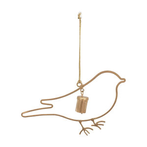 Proveedor indio de adorno de Reno de metal con campana, acabado dorado, pared y ventana, colgante decorativo, artículo de Navidad - Product Image 5