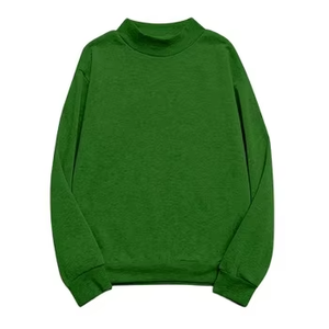 Custom Women <b>Mock</b> <b>Neck</b> Sweatshirt Oversized Pullover Fleece Casual Long Sleeve Streetwear <b>Top</b> - Product Image 1