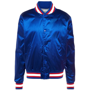 Veste bomber en satin de haute qualité pour homme, fabriquée en gros par une usine, veste bomber décontractée en satin pour homme - Product Image 4