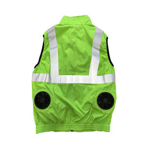 Gilet de refroidissement industriel haute visibilité avec ventilateurs électriques pour soulager la chaleur – Vêtement de travail de sécurité réfléchissant - Product Image 3