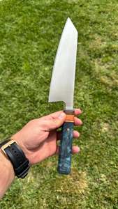 Cuchillo de Cocina de Acero de Damasco de 5 Pulgadas para Frutas, Carne y Verduras, con Funda, para Acampar, Filetear Pescado y Uso General en la Cocina - Product Image 6