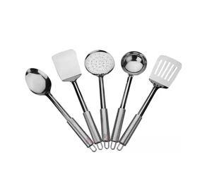 11 Piece Stainless Steel <b>Utensil</b> <b>Set</b> With High Grade Mirror Polished Kitchen Organizer Tools By UF INTERNATIONAL Crafts - Product Image 2