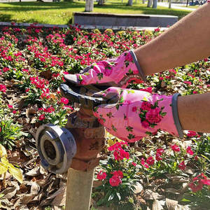 Guantes de jardinería duraderos con tela transpirable para plantar, desherbar y cuidar el jardín - Product Image 4