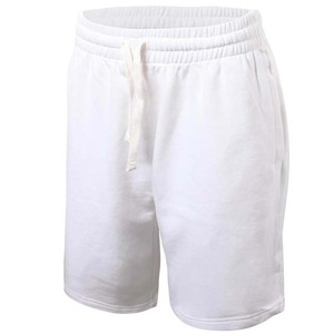 Shorts en toile 100 % coton pour hommes, 180 grammes, unisexe, avec poches, respirants, décontractés, taille haute, cordon de serrage, style streetwear, personnalisables, vente en gros - Product Image 4