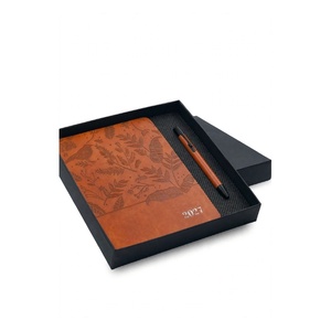 Coffret Cadeau d'Affaires Personnalisé : Carnets Rigides et Stylos à Bille Coordonnés – Présentation Vibrante - Product Image 1