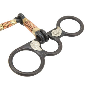 Bocado de cobre con junta deslizante para caballo, estilo western, con tres anillos y diseño de resorte 2026 en venta - Product Image 4
