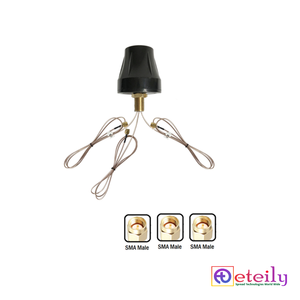 เสาอากาศ ETEILY แบบติดตั้งด้วยสกรู รูปทรงถ้วย รองรับ GPS/GLONASS/GSM  ขั้ว RHCP วัสดุ ABS พร้อมหัวต่อ 3*SMA ตัวผู้ สำหรับใช้งานภายนอกอาคาร - Product Image 1