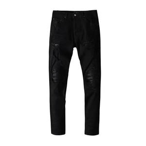 Pantalones Vaqueros de Mezclilla de Cintura Alta y Pierna Recta para Hombre, a la Moda, con MOQ Bajo, Venta al por Mayor, Cómodos para Uso Diario, Jeans Ajustados - Product Image 2