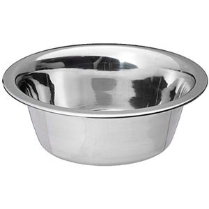 Cuenco decorativo de metal en tono plateado para la preparación de banquetes de boda con acabado brillante y detalles artísticos. - Product Image 1