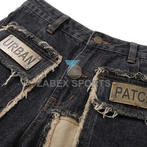 Pantalon cargo en denim ample et droit pour homme, sur mesure OEM ODM, style streetwear d'hiver, coton premium - Product Image 4