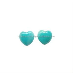 7mm naturel Amazonite lisse coeur Cabochon pierres précieuses de guérison en vrac qualité supérieure bleu Amazonite lot de gros fournisseur en vrac - Product Image 4