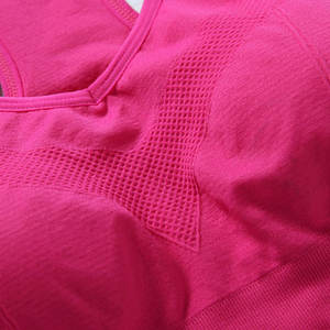 Sujetador deportivo atlético para mujer, de alto impacto, para gimnasio, correr, yoga, fitness, con relleno, tirantes ajustables, malla transpirable, sin costuras en la parte delantera - Product Image 4