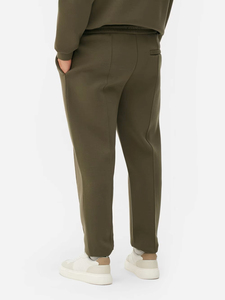 Joggers d'hiver respirants en molleton épais pour homme, coupe régulière, 100 % coton, tissu doux, broderie couleur, service OEM - Product Image 2