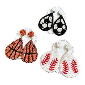 Pendientes de Moda con Cuentas, Ideales para Colecciones de Boutique, con Diseño de Rayas de Tigre y Estampado de Vaca, para Mujeres y Niñas - Product Image 1