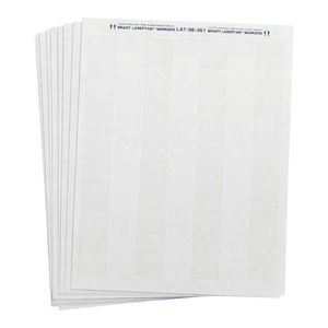 Étiquettes autocollantes en polyester Brady LaserTab, durables, format A4, adhésives pour l'identification des câbles et des équipements de laboratoire - Product Image 3