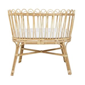 Wholesale Kids Furniture Kids Room Rattan Baby Bassinet Australia High Quality Factory Price Hot Sale Cheap Handmade <b>Bed</b> - Product Image 2