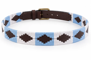 Ethnic Geometric Woven Cotton <b>Belt</b> <b>Men</b> Genuine Cow Hide Pin <b>Buckle</b> Casual Leather <b>Belt</b> <b>Men's</b> Leather Polo <b>Belt</b> with Alloy - Product Image 2