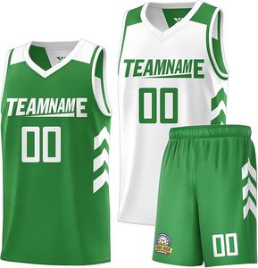 Maillots de basket-ball personnalisés respirants à manches courtes avec logo frontal, impression par transfert thermique 2025 - Product Image 4