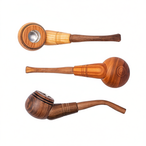 Pipa de Fumar de Madera Hecha a Mano, Venta al Por Mayor de Fábrica, Duradera, Ecológica, Portátil, Diseño Vintage - Product Image 2