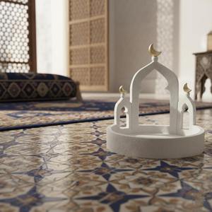 Plateau en céramique blanche de qualité supérieure, idéal pour servir des collations, des friandises et des décorations pour la maison pendant le Ramadan et l'Aïd, provenant d'Inde. - Product Image 4