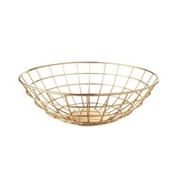 Elegante Cesto de Frutas Quadrado de Metal para Bancada de Cozinha, Suporte para Arranjo de Frutas Frescas, Suporte de Servir para Mesa de Jantar