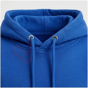 Ensemble de survêtement unisexe bleu à capuche, manches longues, couleur unie, coupe décontractée, pour l'automne, 100 % coton respirant, poids moyen - Product Image 4